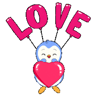I Love You Heart Sticker by Pudgy Penguins