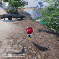 OFFICIALPUBGM happy mobile excited beach GIF