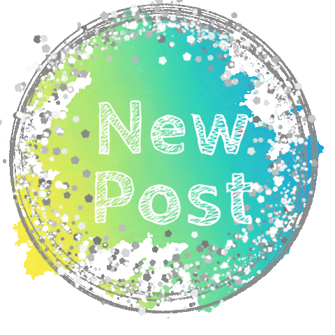 Post Glitter Sticker