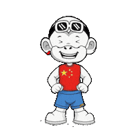 Happy China Sticker by Zhot