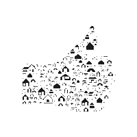 Houses Thumbs Up Sticker by royallepageurban