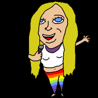 Rainbow Singer GIF by TRIPLEBUMMER