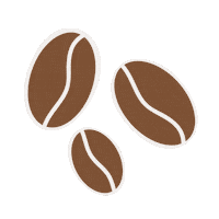 Coffee Bean Sticker