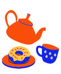 Hungry Tea Sticker by Basha Market