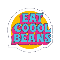 EATCOOLBEANS cool vegan healthy bean Sticker