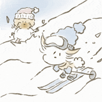 Rolling Stone Snow GIF by pupumaru