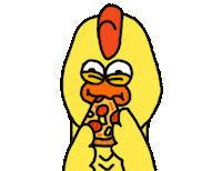 Chicken Gaga Sticker