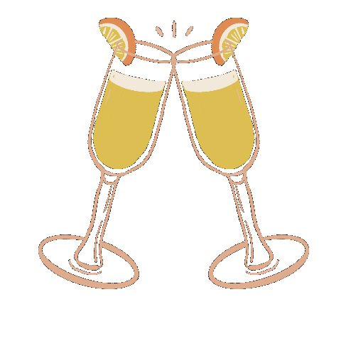 natashareddystudio giphyupload cheers brunch mimosas Sticker
