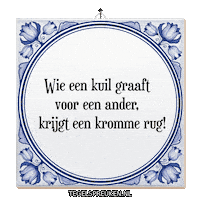 Nl Lessen Sticker by Tegelspreuken.nl