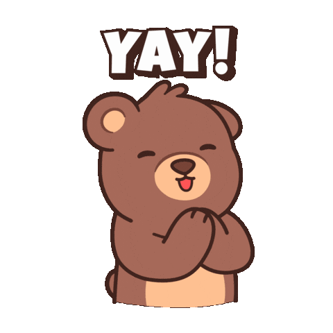 Happy Lets Go Sticker by BEARISH