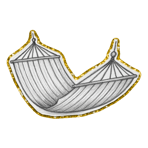 Beach Hammock Sticker by lenay