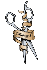 scoundrelsbarbers barber barba barberia barber shop Sticker