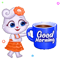 Happy Good Morning Sticker by Lucas and Friends by RV AppStudios