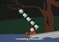 canoe screaming GIF by South Park 