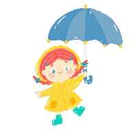Rain 下雨 Sticker
