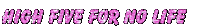 high five glitter Sticker by AnimatedText
