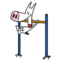 Dog Pig Sticker by LSBNRW
