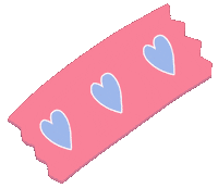 Blue Hearts Corazon Sticker