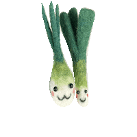 Green Onion Vegetable Sticker by SEEDORGHK