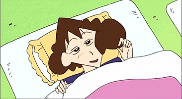 Shinchan anime japan sleepy wake up GIF