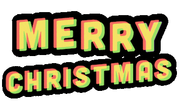 Happy Merry Christmas Sticker by Lily Xiao Haselton