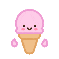 Ice Cream Hello Sticker