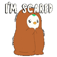 Scared In Fear Sticker by Abster