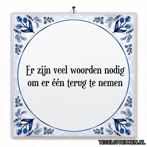 Spreuk Communicatie GIF by Tegelspreuken.nl