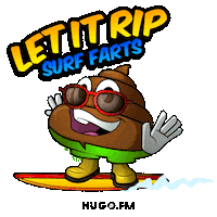 Summer Farting Sticker by Hugo.fm