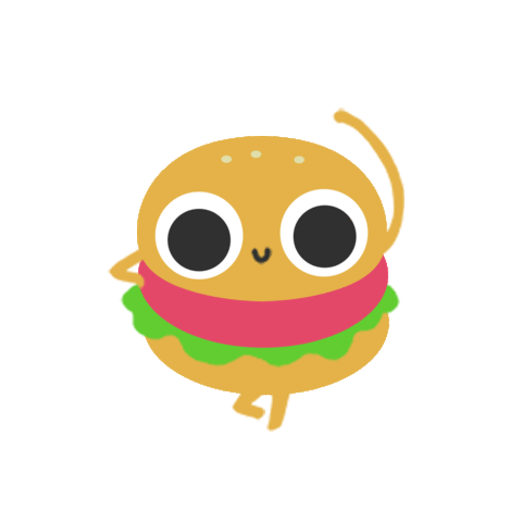 Burger Dancing Sticker
