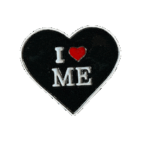 I Love Me Heart Sticker by Pinned Pins