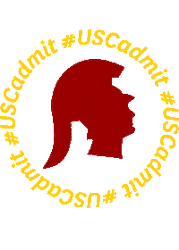 Trojan Fight On Sticker by USC