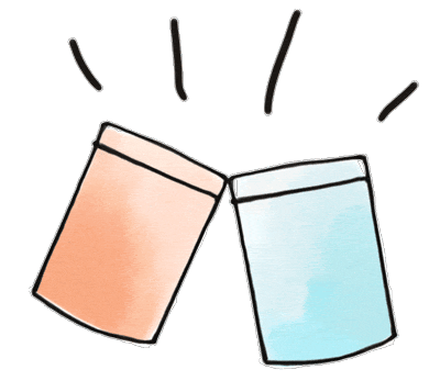 Cheers Toothpaste Sticker by Huppy