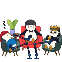 Bored Joe Rogan Sticker by Pudgy Penguins