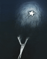 Dont Give Up Night Sky GIF by Barbara Pozzi