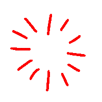 Register_Design red circle cercle Sticker