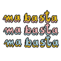 stop ma basta Sticker by Giobi