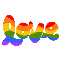 Rainbow Love Sticker