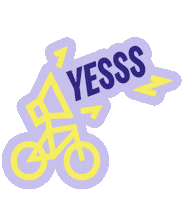 Bike Yes Sticker by Changing Cities