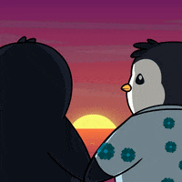 In Love Beach GIF by Pudgy Penguins