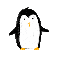Penguin Waddling Sticker