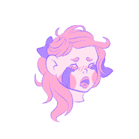 Devillyne cry crybaby pleure pleurer Sticker