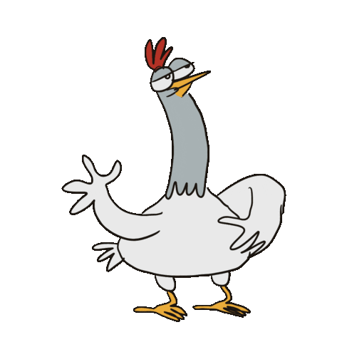 Chicken Ytram Sticker by Hombre_McSteez