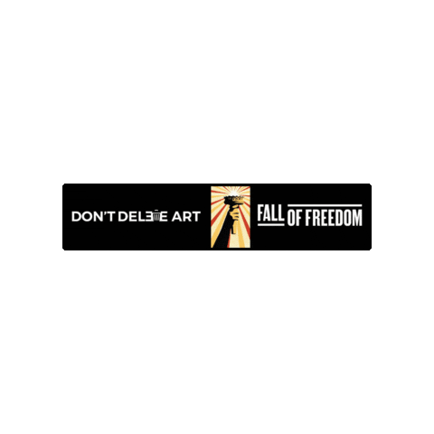 dontdeleteart giphygifmaker dontdeleteart falloffreedom Sticker