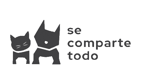 SeComparteTodo giphyupload pets gatos perros Sticker