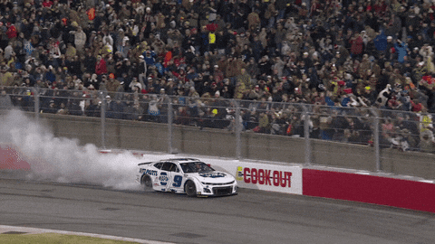 Happy Stock Car Racing GIF by NASCAR
