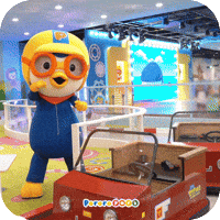 pororopark 귀여운 달리기 자동차 차 GIF