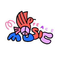 FetedelaMusiqueDeutschland music bird peace respect Sticker