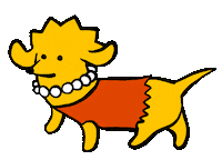 The Simpsons Dog Sticker by Stefanie Shank