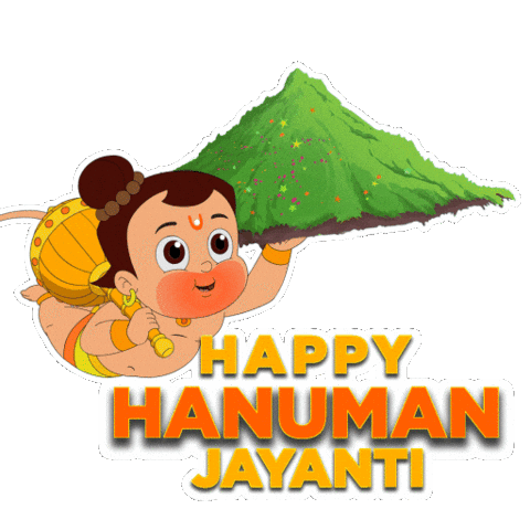 Animated Sticker Hanuman Sticker by Chhota Bheem